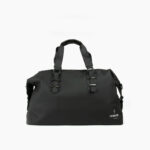 Trendig duffelbag i nylon svart
