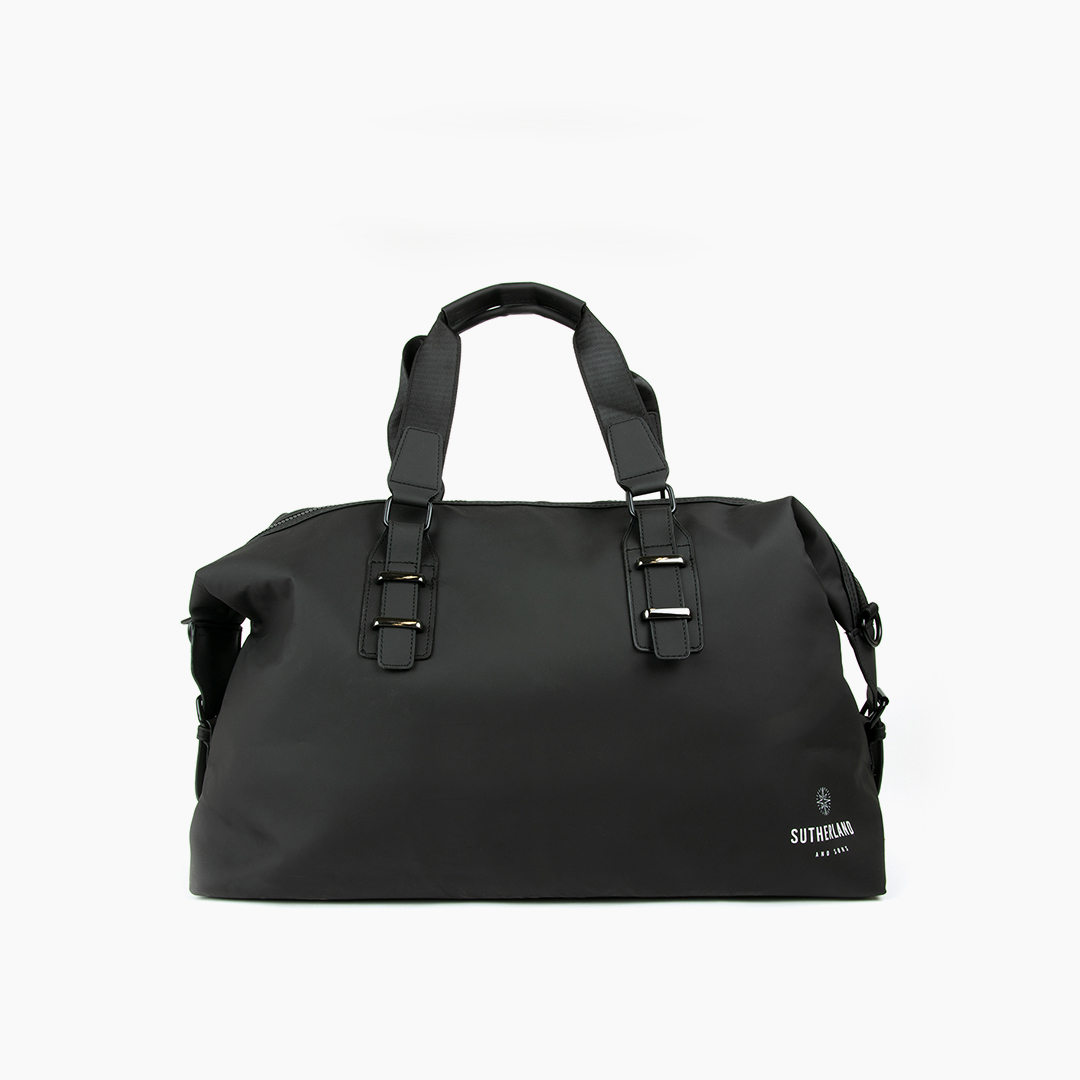 Trendig duffelbag i nylon svart