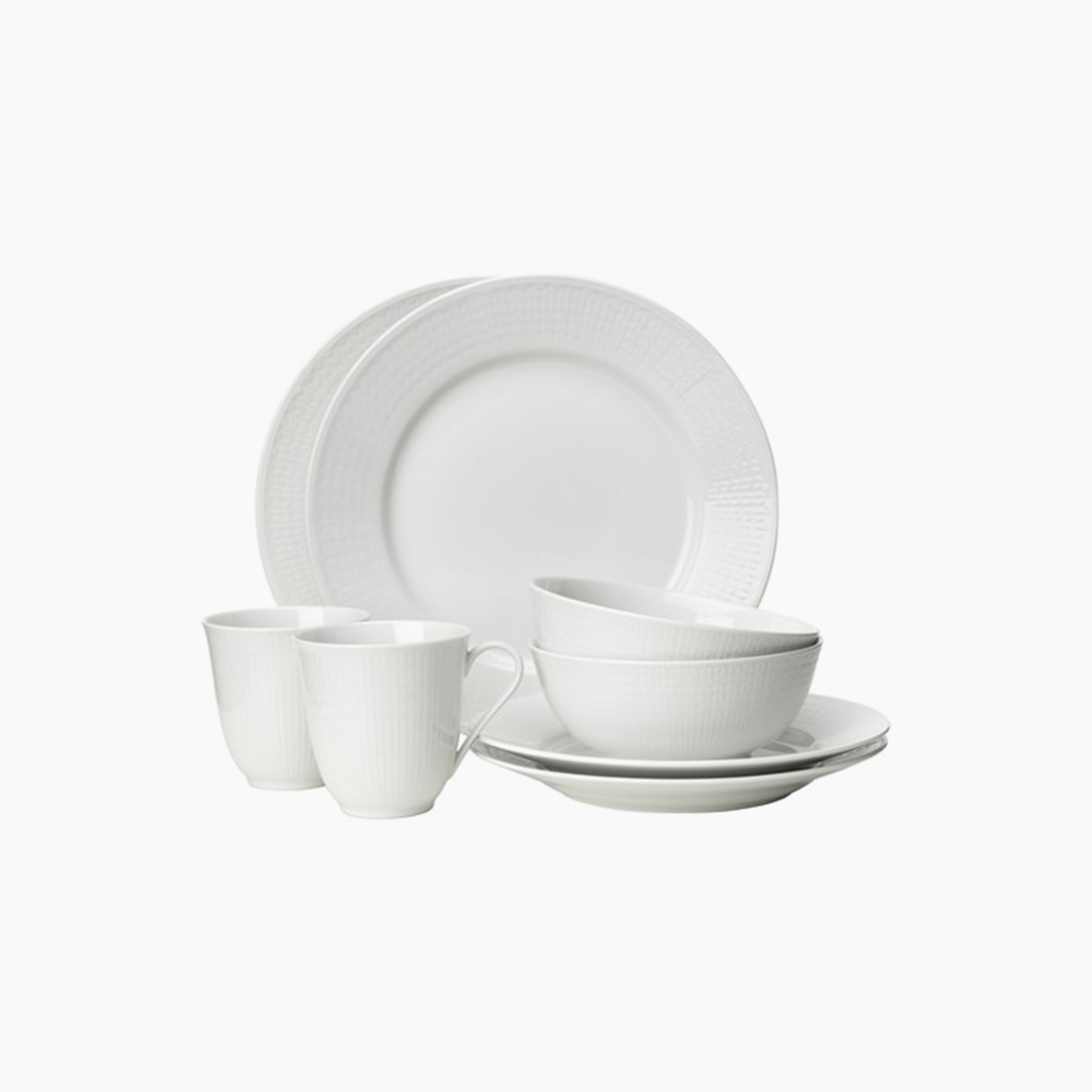 Rörstrand Swedish Grace Startset snö 8 delar