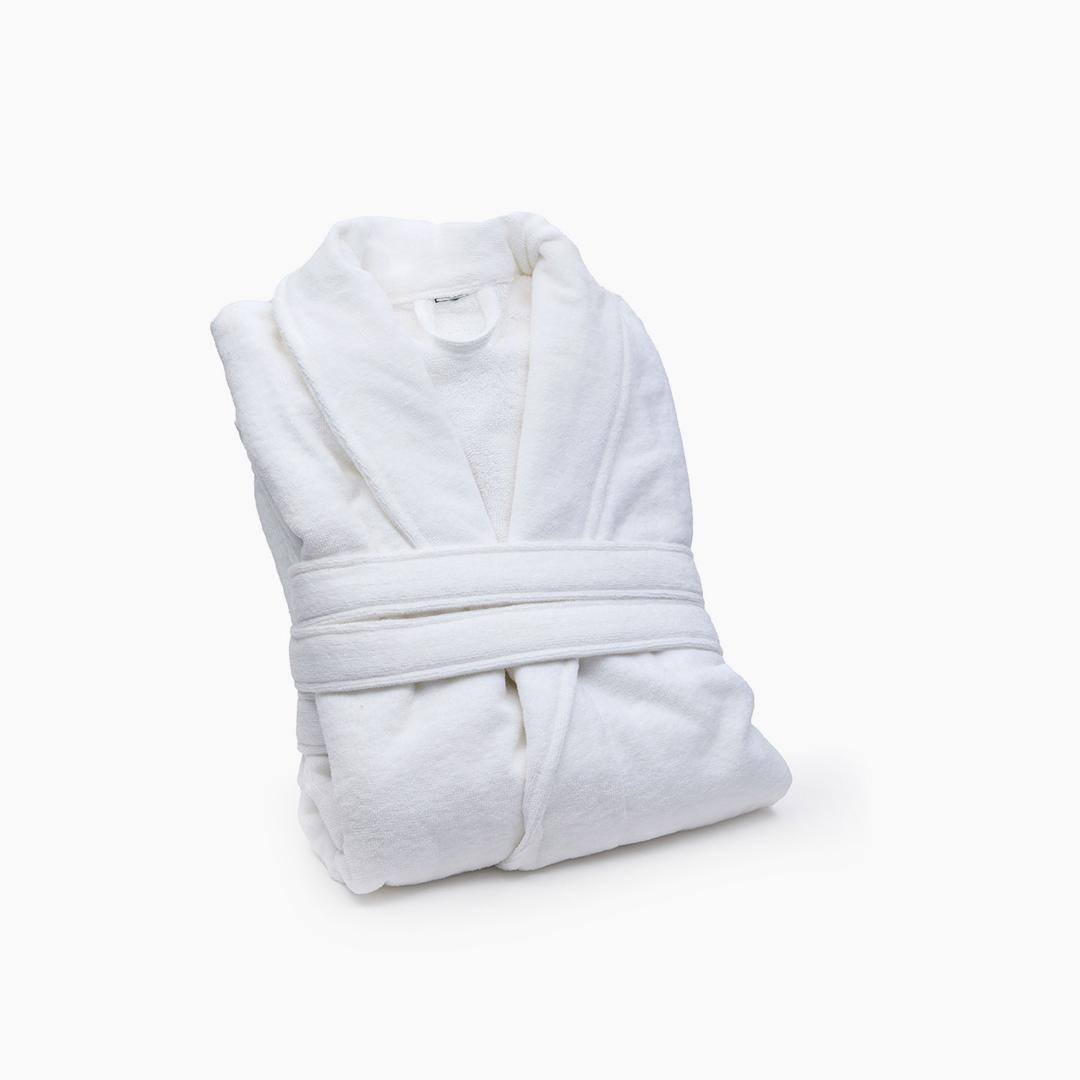 MJUK MORGONROCK I VELOUR – VIT