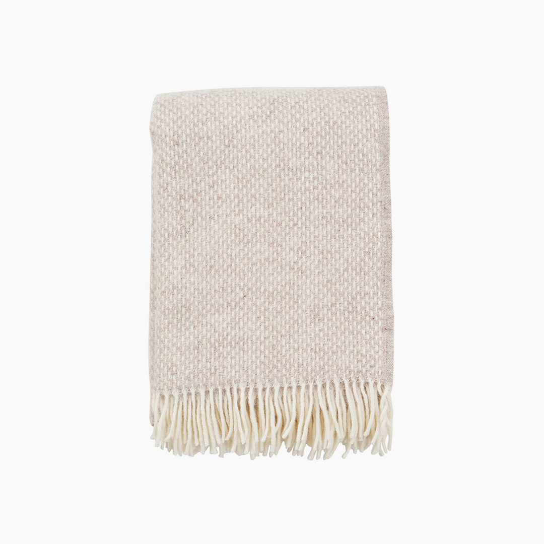 Morris Ullpläd Beige