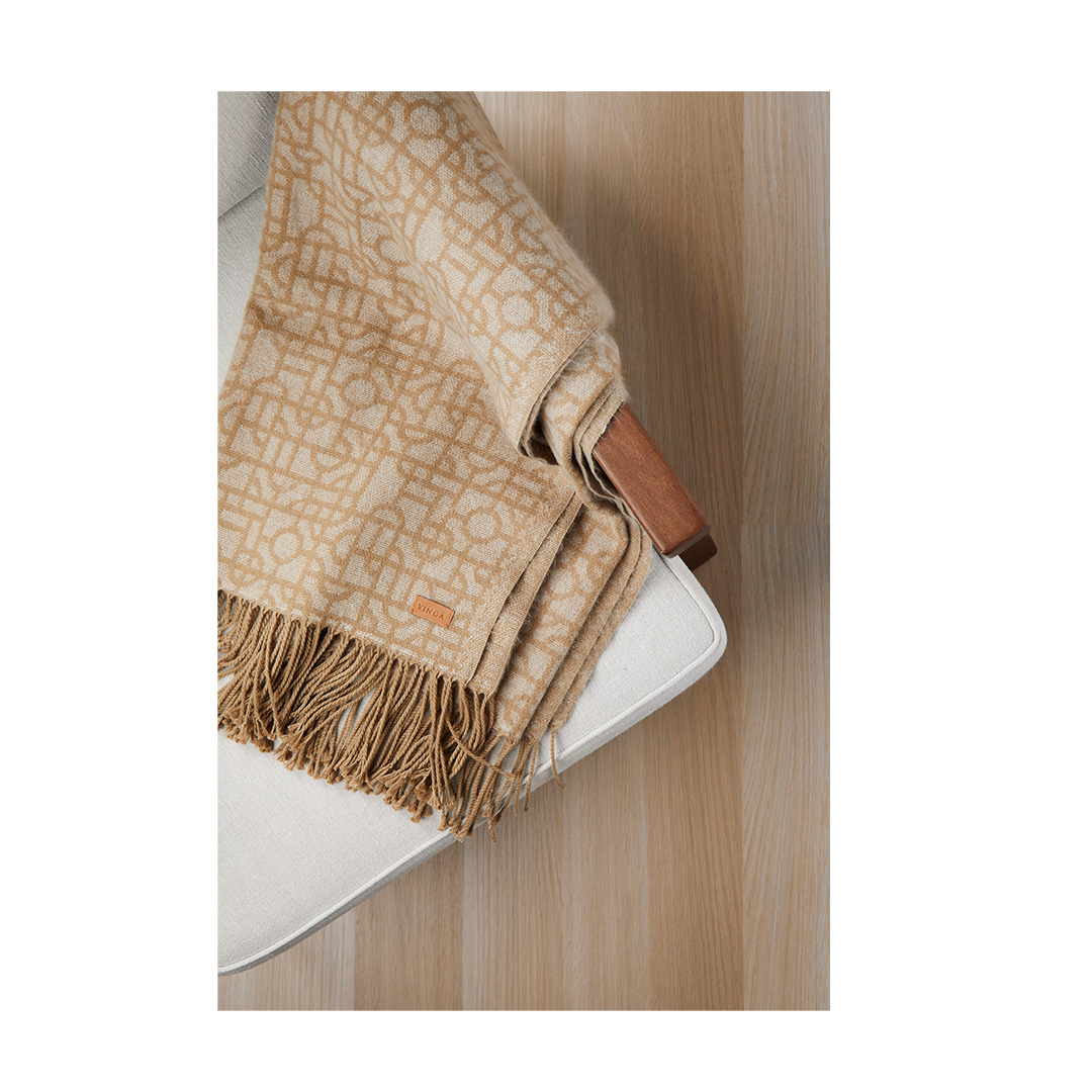 Verso pläd, beige