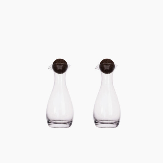 Nature olja/vinägerflaska med korkkula, 2-pack