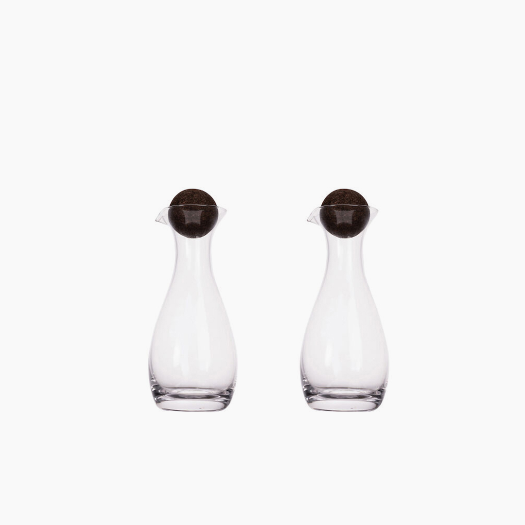 Nature olja/vinägerflaska med korkkula, 2-pack