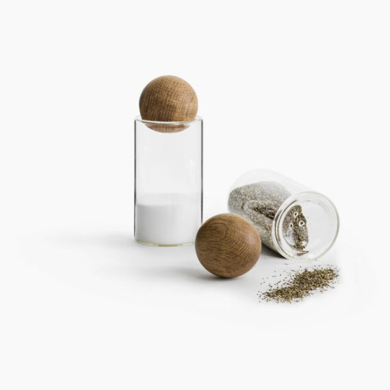 Nature Salt & Pepparset Med Ekkork 2 Pack