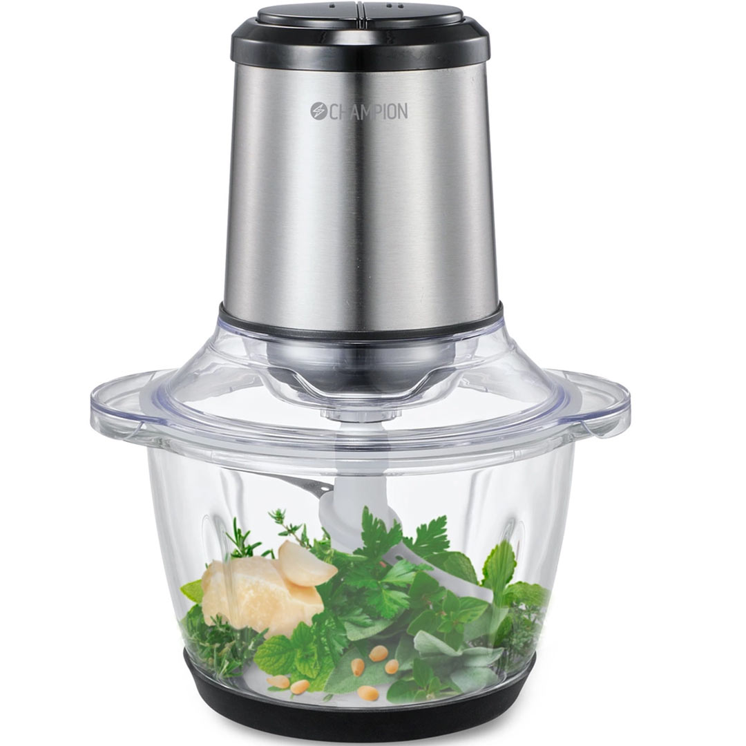 Mini Chopper 1,2L 400W Glasskål MC310 Rostfri